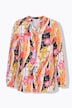 Bluse, Regular Fit, Muster, Langarm