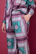 Hose, Wide Legs, Satin, Tuch-Print, Elastikbund