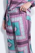 Hose, Wide Legs, Satin, Tuch-Print, Elastikbund