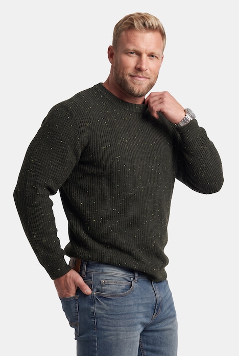 Men+ Pullover, extrawarm, Noppenstrick, bis 8 XL