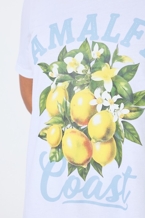 T-Shirt, A-Linie, Amalfi Zitronen-Motiv, Halbarm