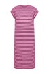 Midi šaty, oversized, žerzej, strukturované pruhy, bez rukávů