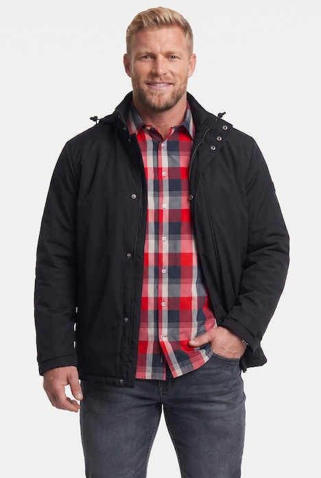 Jacke, Kapuzenkragen, leicht gefüttert, bis 8 XL