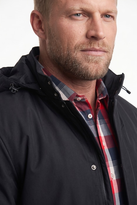 Jacke, Kapuzenkragen, leicht gefüttert, bis 8 XL