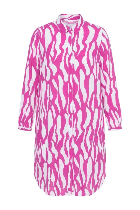 Tunika, extra dlouhá, barevný vzor zebry, dlouhé rukávy