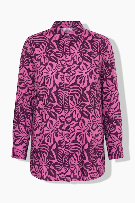 Camicia dal taglio dritto con stampa floreale