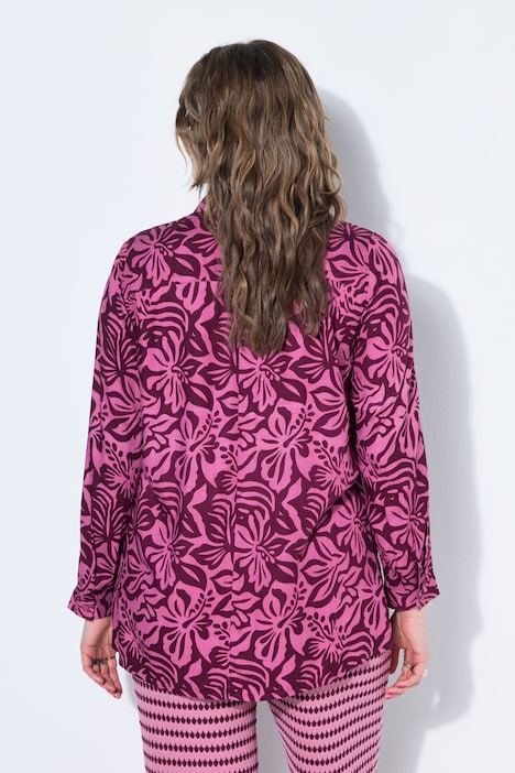 Camicia dal taglio dritto con stampa floreale