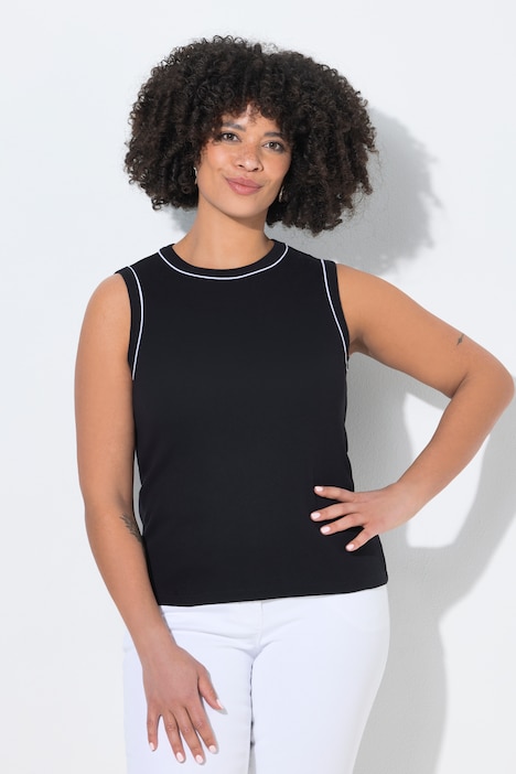 Ripptop, Slim Fit, Zierpiping