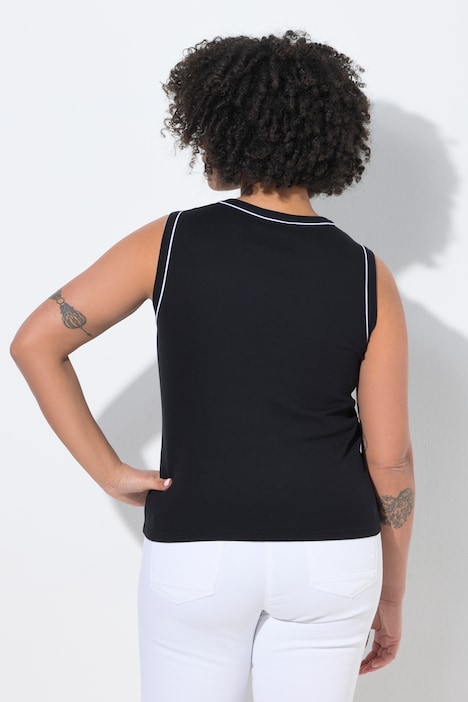 Ripptop, Slim Fit, Zierpiping