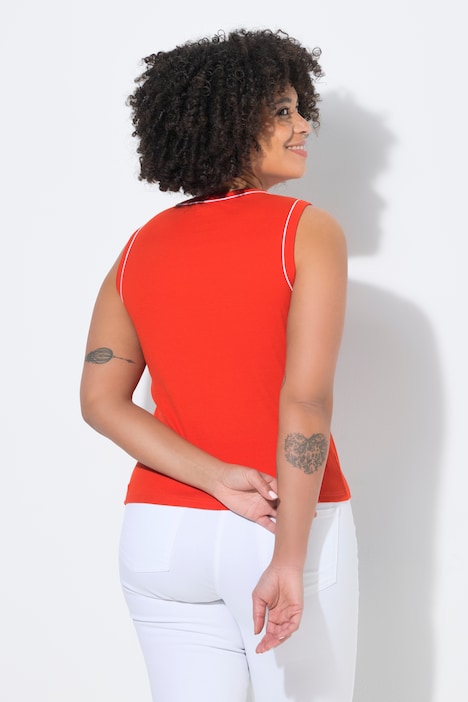 Ripptop, Slim Fit, Zierpiping