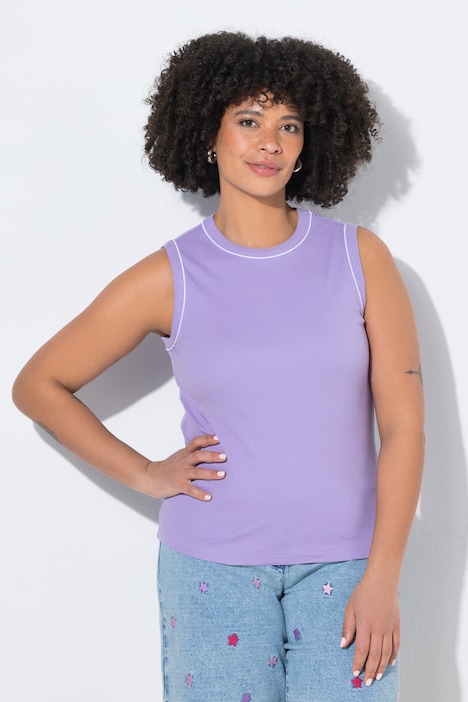 Ripptop, Slim Fit, Zierpiping