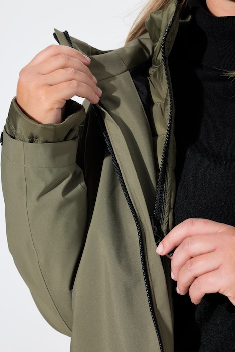 HYPRAR 2-in-1-Jacke, Kapuze, Stepp-Innenjacke