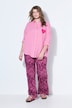 Oversized Muslin Heart Patch Button-Down Blouse