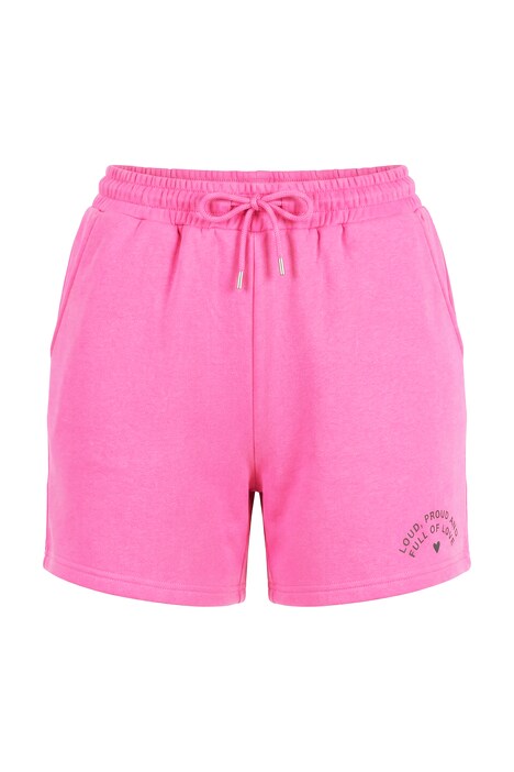 Teplákové šortky, duhový potisk, elastický pas