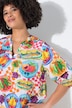 Blouse, A-lijn, Essen-motief, lange mouw