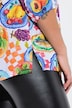 Blouse, A-lijn, Essen-motief, lange mouw