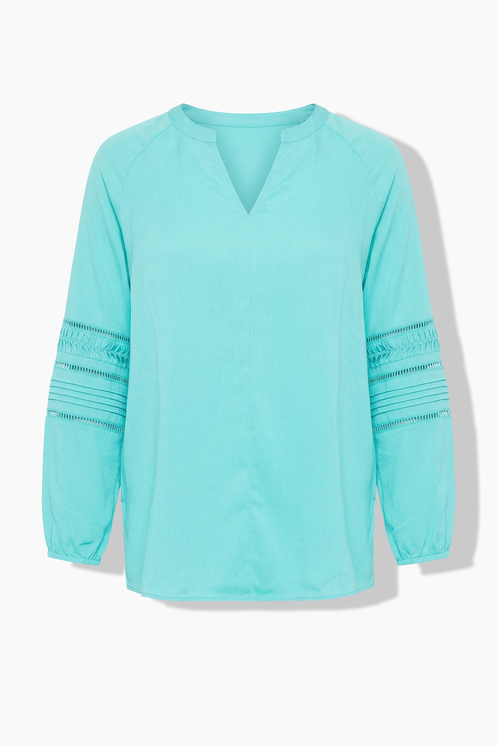 Stora storlekar Tunika i A-linje modell, Dam, turkos, storlek: 46/48, Polyester, Studio Untold