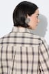 Bluse, Karo, abnehmbare Schluppe, Hemdkragen, Langarm