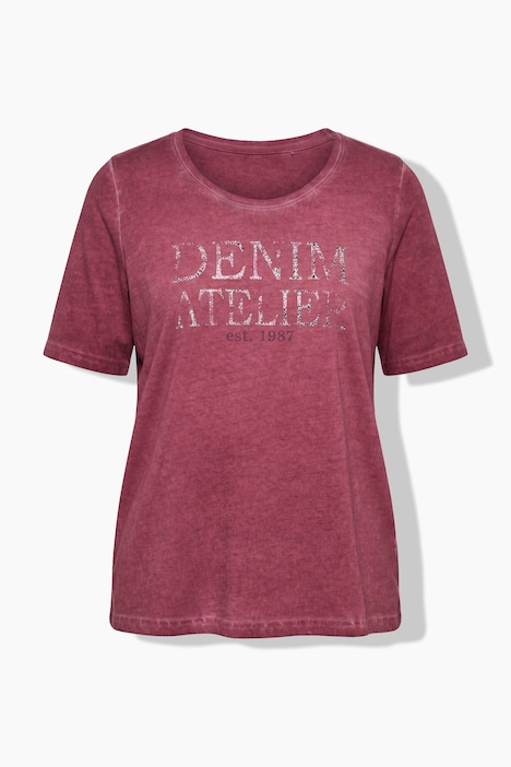 Denim Atelier Lightly Distressed Short Sleeve Tee