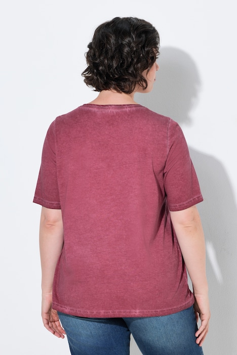 Denim Atelier Lightly Distressed Short Sleeve Tee
