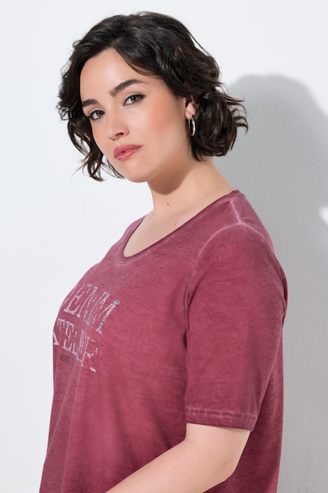 Denim Atelier Lightly Distressed Short Sleeve Tee