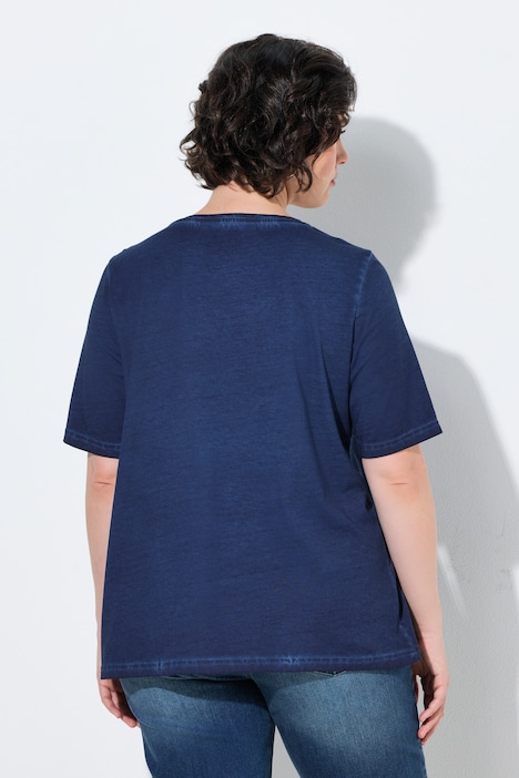 Denim Atelier Lightly Distressed Short Sleeve Tee