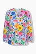 Bluse, Regular Fit, Blumenmuster, Langarm