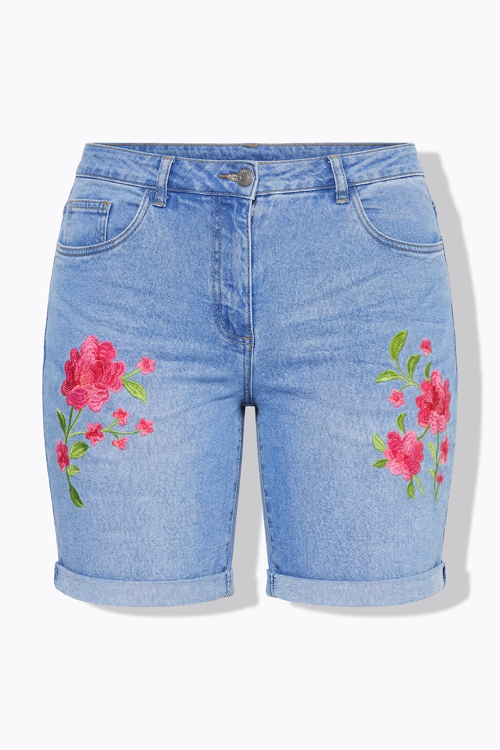 Stora storlekar Jeansshorts, Dam, blå, storlek: 60, Bomull, Mia Moda