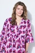 Kleid, A-Line, Flower-Print, Volants