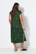 Midi-jurk, oversized, jersey, hartjes print, mouwloos