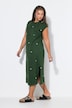 Midi-jurk, oversized, jersey, hartjes print, mouwloos