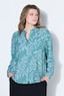 Hemd, Boxy Shape, Krepp, Print