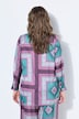 Hemdbluse, Straight Shape, Satin, Tuch-Print.