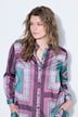 Hemdbluse, Straight Shape, Satin, Tuch-Print.