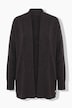Strickjacke, Wollmix, Rollkanten, Langarm