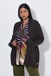 Strickjacke, Wollmix, Rollkanten, Langarm