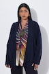 Strickjacke, Wollmix, Rollkanten, Langarm