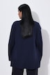 Strickjacke, Wollmix, Rollkanten, Langarm