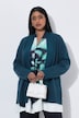 Strickjacke, Wollmix, Rollkanten, Langarm