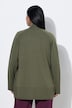 Strickjacke, Wollmix, Rollkanten, Langarm