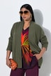 Strickjacke, Wollmix, Rollkanten, Langarm