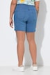Short en jean 5 poches, aspect jupe sur le devant