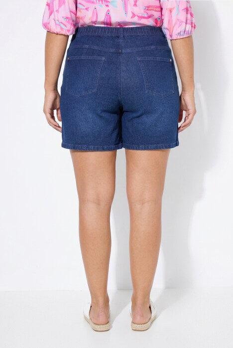 Jeans-Skort, vorne halb wie ein Rock, 5-Pocket