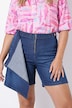 Jeans-Skort, vorne halb wie ein Rock, 5-Pocket