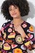 Bluse, A-Linie, Dessert-Muster, Langarm