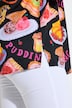 Bluse, A-Linie, Dessert-Muster, Langarm
