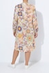 Midikleid, A-Linie, Allover-Muster, Langarm