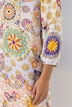 Midikleid, A-Linie, Allover-Muster, Langarm