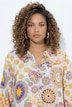 Midikleid, A-Linie, Allover-Muster, Langarm