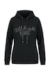 Hoodie, Perlen-Schriftzug, Kapuze, Langarm
